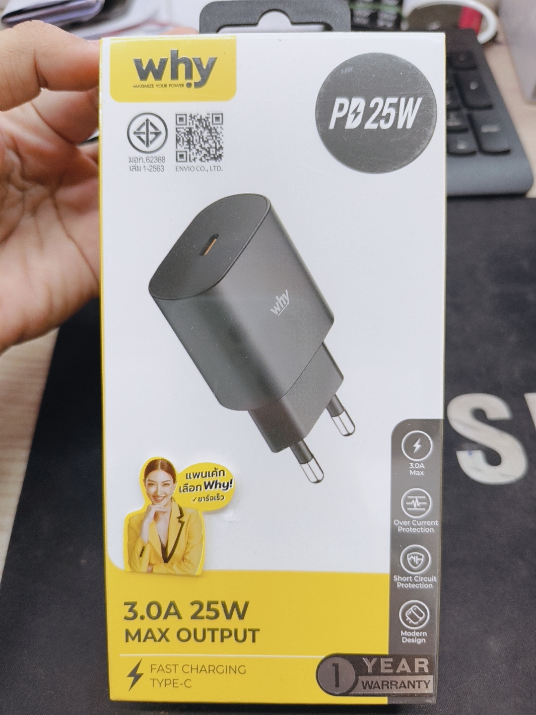 หัวชาร์จ Why PD 25w (wc-3291c)