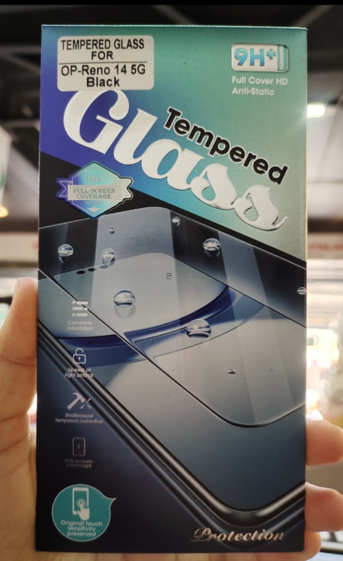 ฟิล์มกระจก tempered glass Oppo Reno 14f