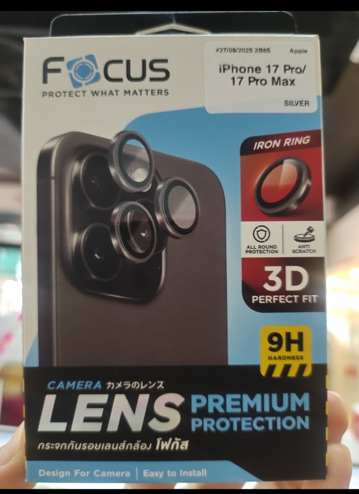 Focus เลนส์ใสกันรอย กล้องมือถือ IP17