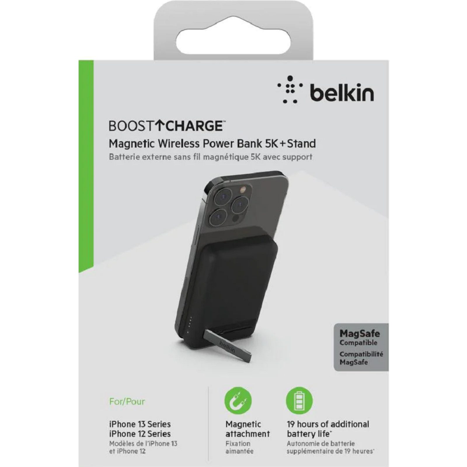 Belkin BoostCharge Magnetic Wireless Power Bank 5K+Stand